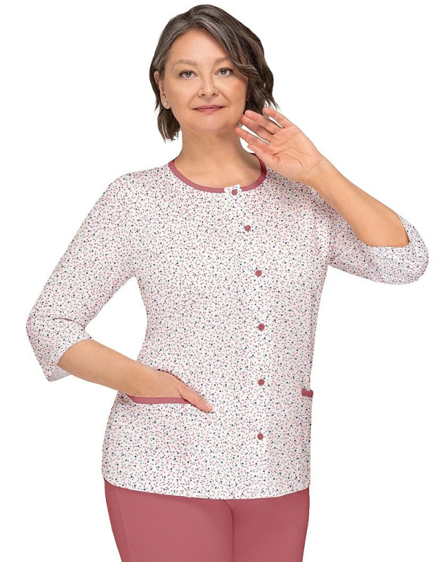 Pyžamo Martel Kasia II 266 3/4 M-3XL rozepínací kaštanové XL