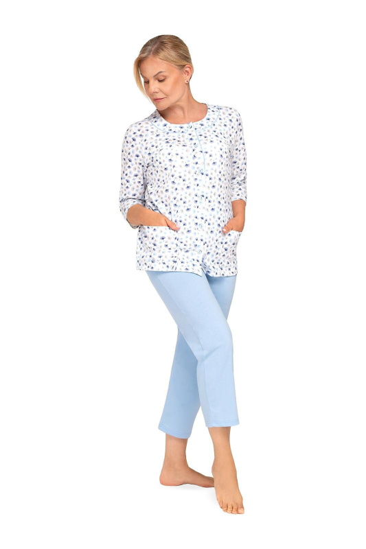 Dámské pyžamo Martel Maria II 201 3/4 M-2XL modrá XXL