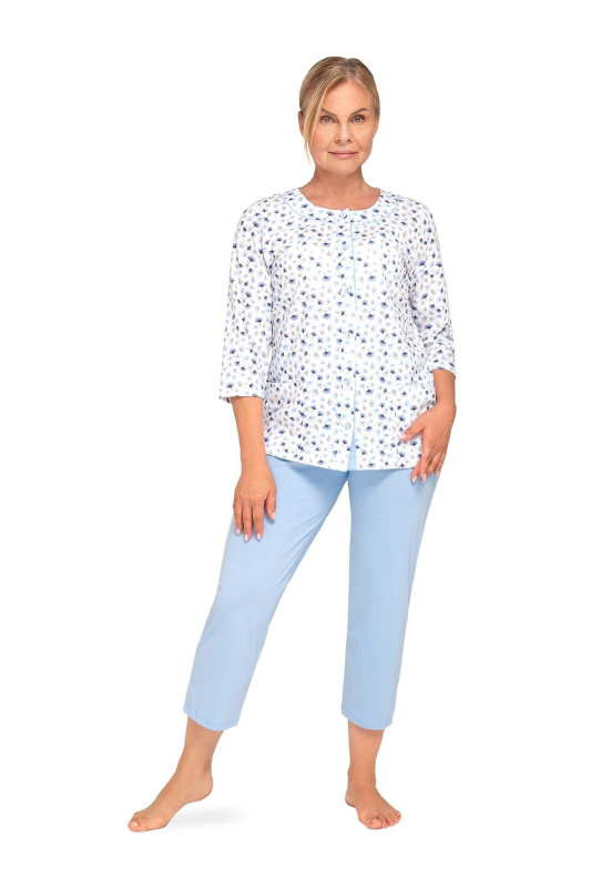 Dámské pyžamo Martel Maria Ii 201 3/4 3XL-4XL modrá 3xl