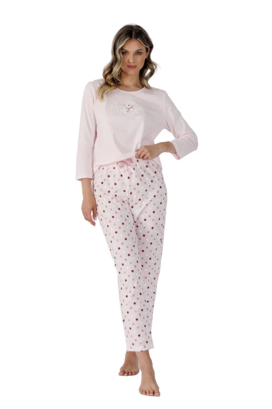 Dámské pyžamo ENEA 1495 světle růžová 2XL