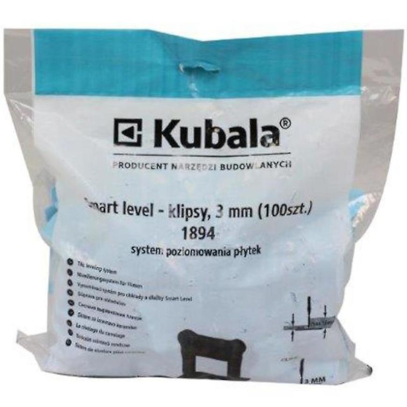 Spony Kubala Smart Level KU1894 3 mm 100 ks