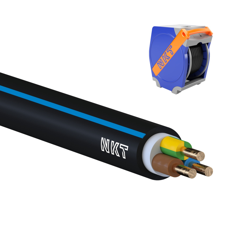 Kabel NKT CYKY-J 3× 1,5 RE 700 m/Qaddy box