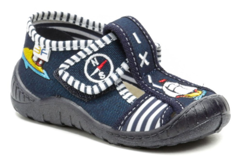 3F chlapecké modré bačkory loď 2K5-9 EUR 20