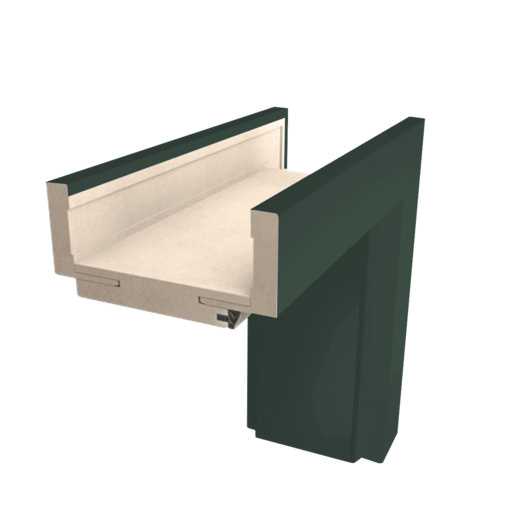 Obložková zárubeň DRE Estra 90 cm pro tloušťku stěny 10-12,5 cm pravá O2OM90P