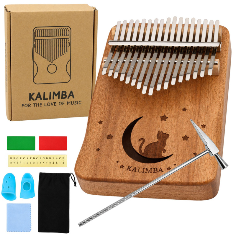 Tomido Dřevěná Kalimba 17 kláves