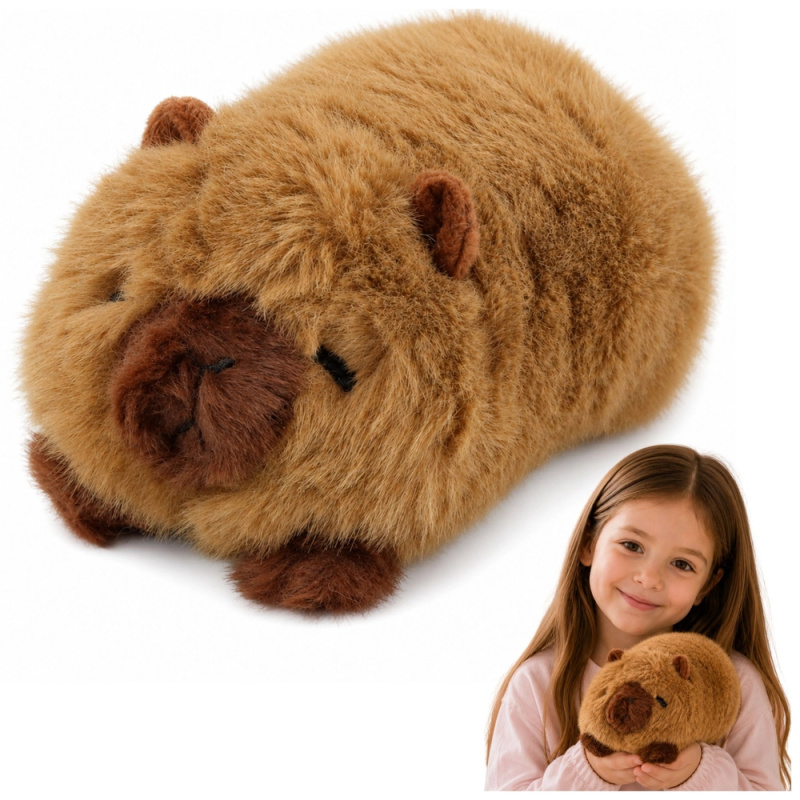 Plyšová kapybara hnědá 16 cm - 1 kus