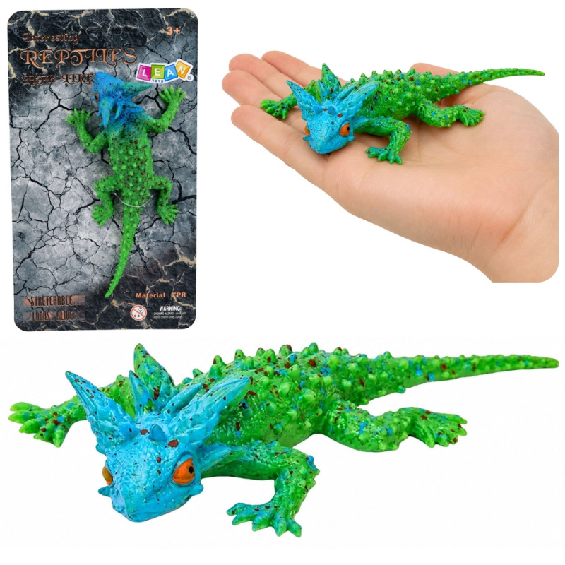 Gumová realistická figurka rohaté ještěrky 20 cm