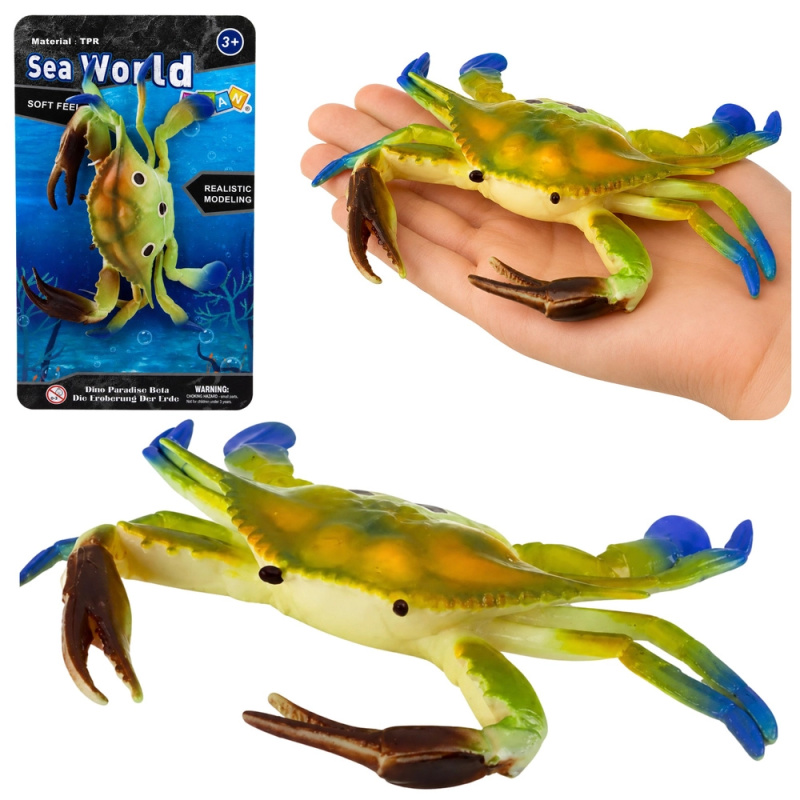 Gumová realistická figurka kraba 19 cm