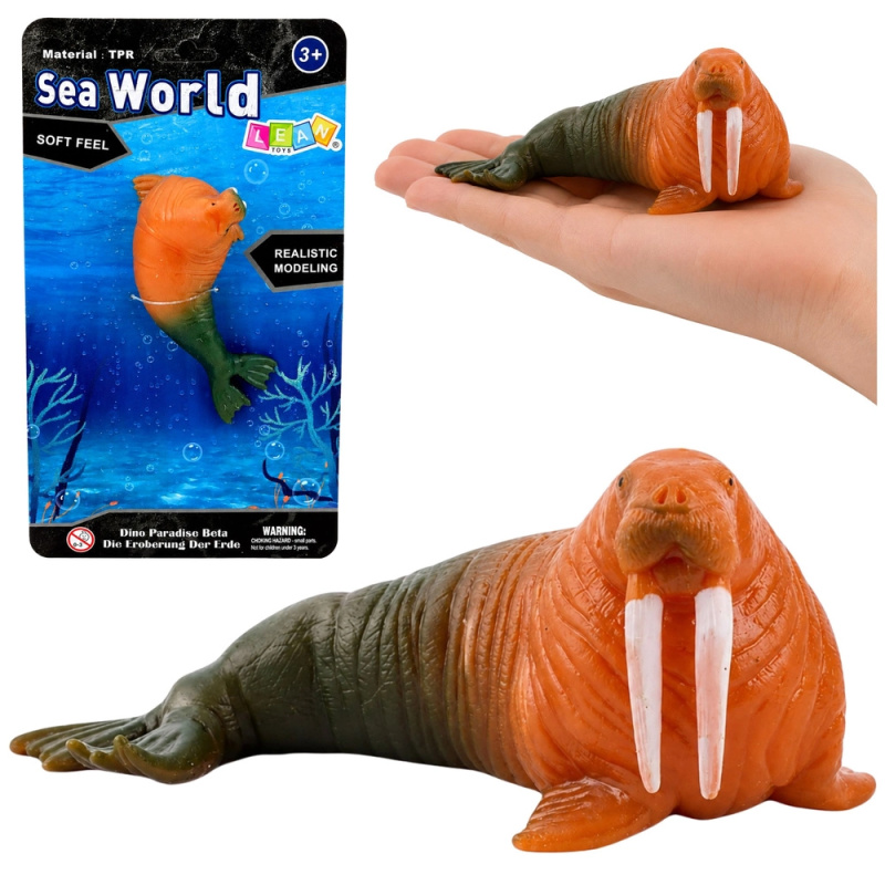 Gumová realistická figurka mrože 13 cm
