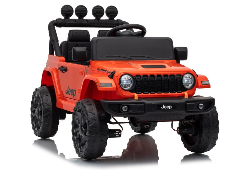 Dětské elektrické auto Jeep Rubicon 24 V oranžové