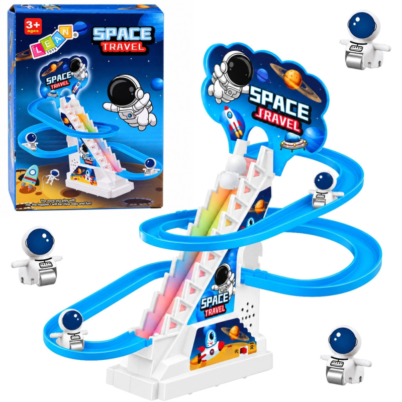 Kosmická skluzavková dráha pro astronauty se světly a hudbou