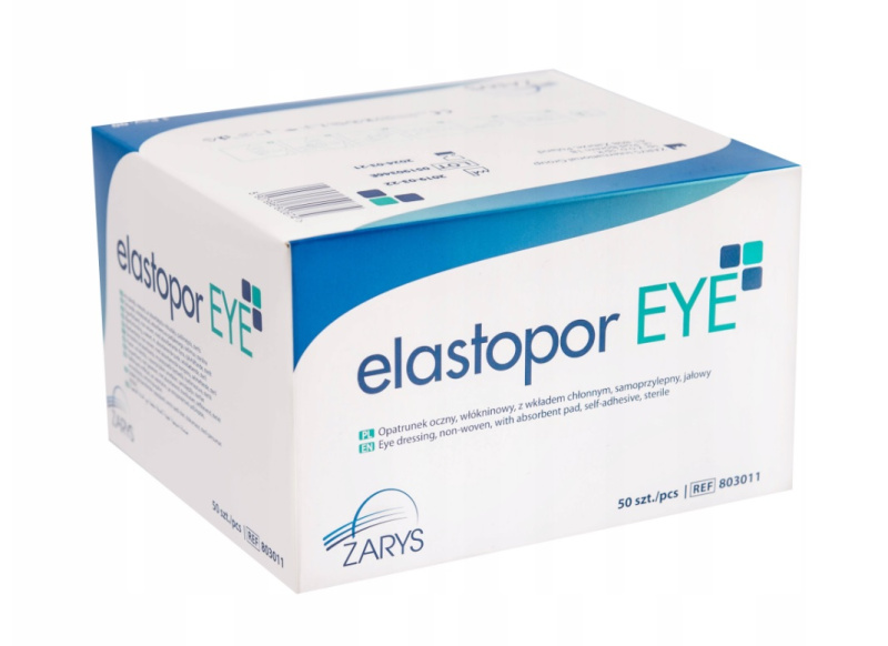 ZARYS International Group Elastopor Eye netkané oční krytí 6,5cm x 9,4cm, sterilní, 50ks