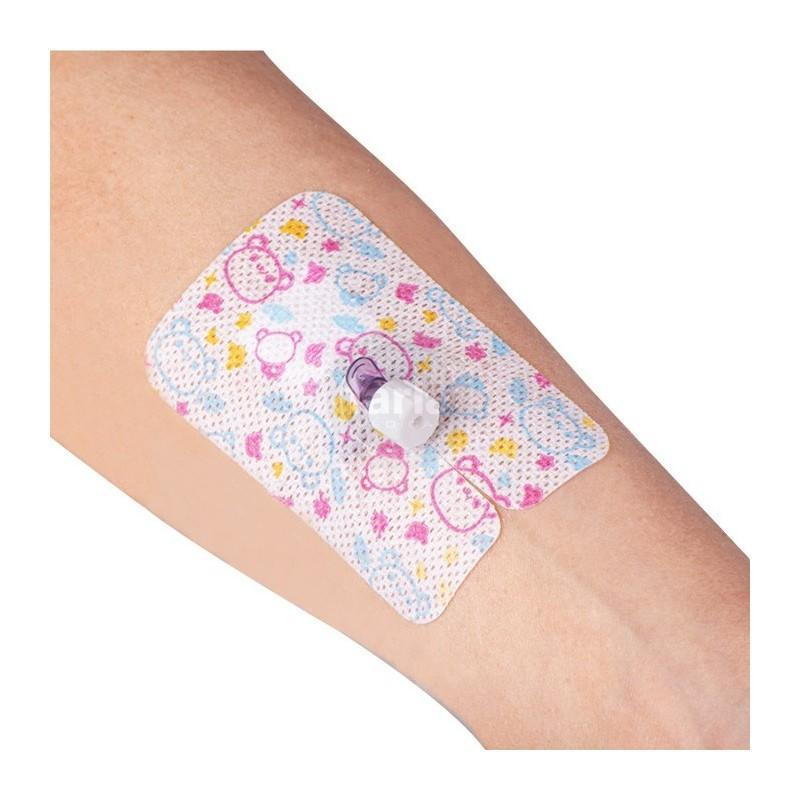 ZARYS International Group elastoKIDS IV náplast pro upevnění kanyly z netkané textilie, sterilní, 5,1 x 7,6 cm, 100ks