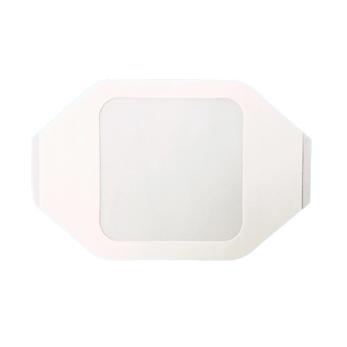 ZARYS International Group elastoDERM F fóliové krytí bez absorpční vložky s rámečkovým typem aplikace, sterilní, 4,4x4,4 cm, 100ks