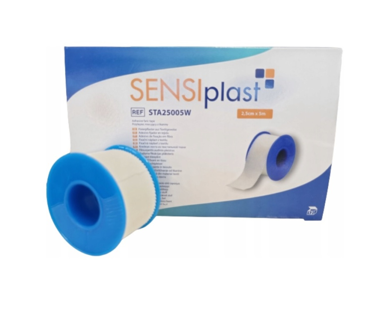 ZARYS International Group SENSIplast, fixační náplast z textilu na cívce, hypoalergenní, bílá, nesterilní Varianta: 2,5cm x 5m