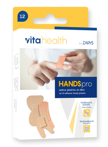 VitaHealth by ZARYS VitaHealth - HANDSpro Sada náplastí pro ošetření dlaní, 12ks