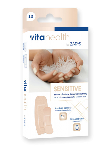 VitaHealth by ZARYS VitaHealth - SENSITIVE Sada náplastí, pro citlivou nebo poškozenou pokožku, 12ks