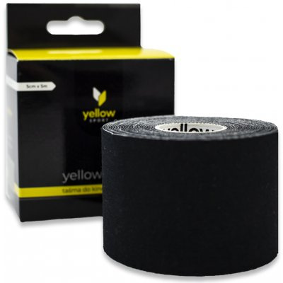 yellowSPORT by ZARYS yellowTAPE Kineziologický tejp, 5cm x 5m, černá