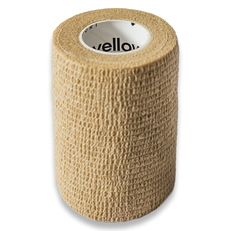 yellowSPORT by ZARYS yellowBAND Kohezivní obinadlo, 10cm x 4,5m, béžová