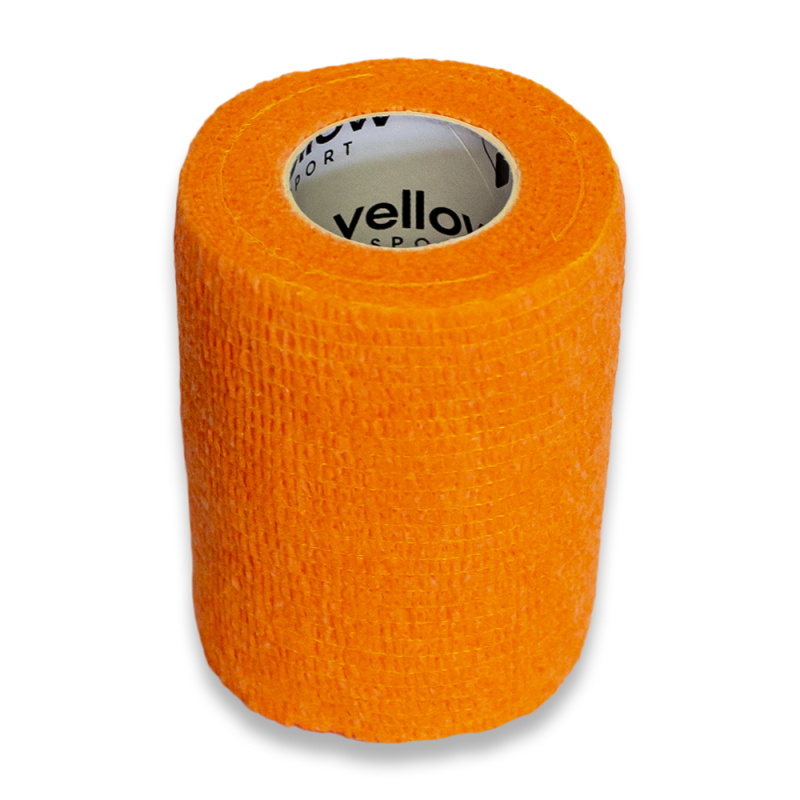 yellowSPORT by ZARYS yellowBAND Kohezivní obinadlo, 10cm x 4,5m, neonově oranžová