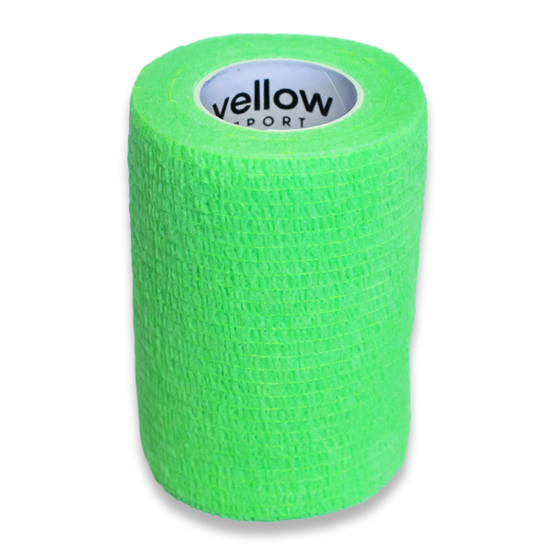 yellowSPORT by ZARYS yellowBAND Kohezivní obinadlo, 10cm x 4,5m, neonově zelená