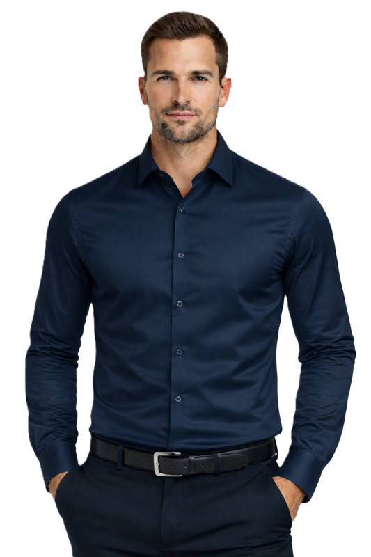 Espada - Pánská košile Regular Fit - Navy Blue
