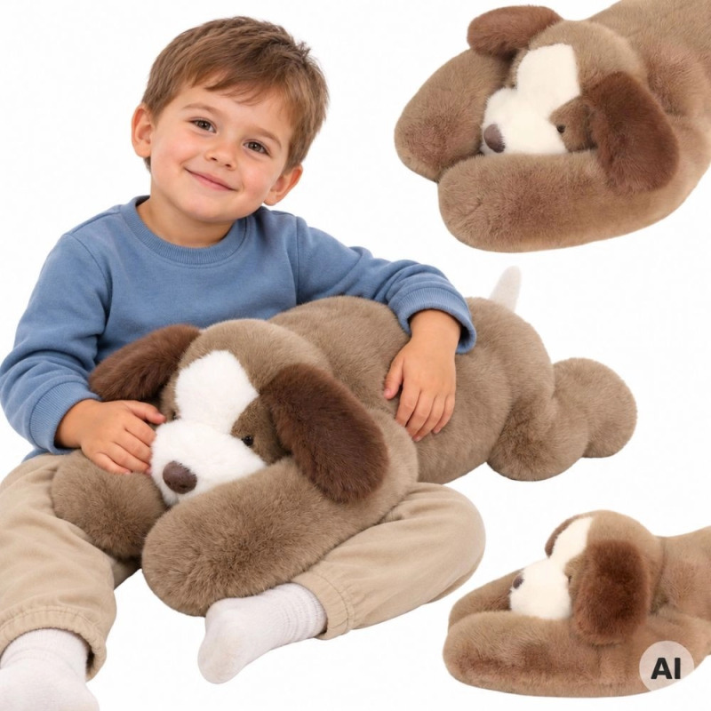 WOOPIE Zátěžový senzorický plyšový pes 1,5 kg
