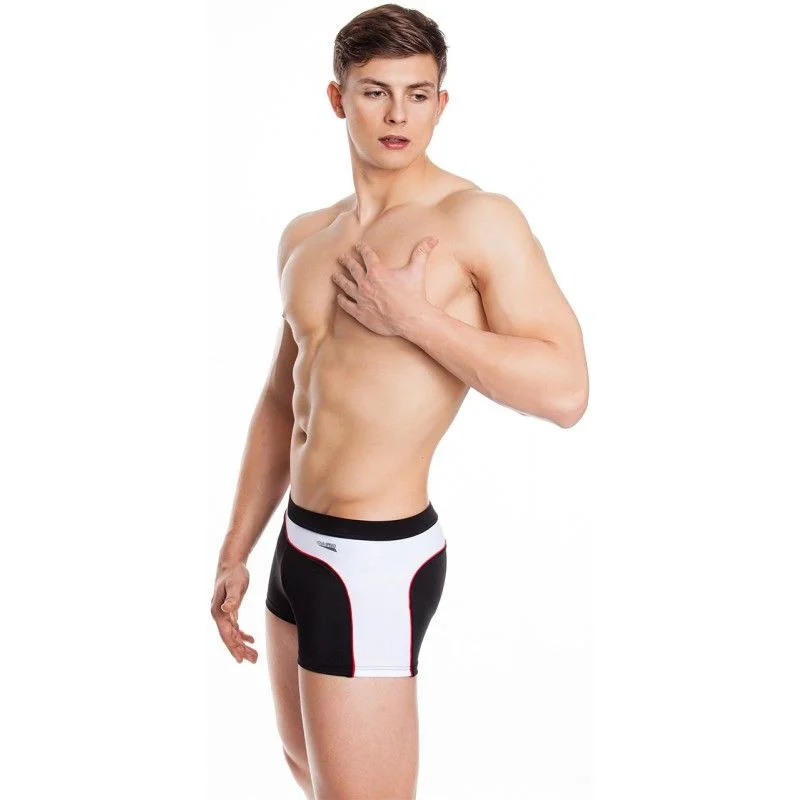 Aqua-Speed Grant M pánské plavecké šortky černobílé 15 410 S