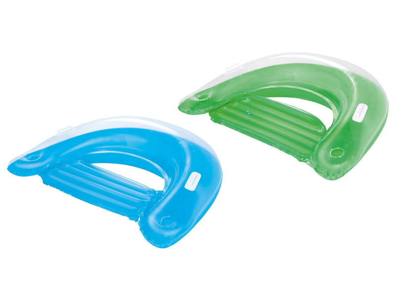 Nafukovací křeslo do vody s držadly a držáky na nápoje 152 × 99 cm Bestway zelené/Modré