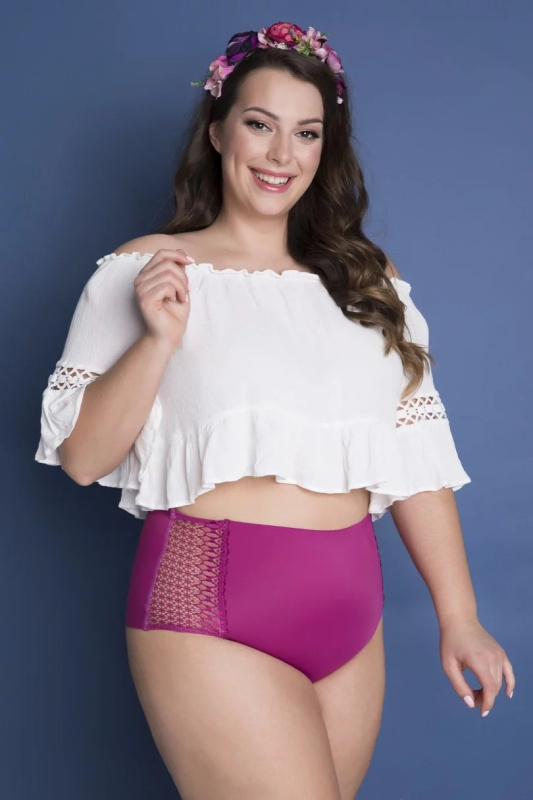 Dámské kalhotky OPAL purpurová - JULIMEX purpurová XXL