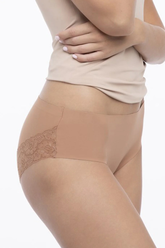 Kalhotky Julimex Lingerie Cheekie panty Barva: Hnědá, Velikost: XL