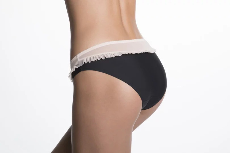 Dámské kalhotky MADAM panty - Julimex béžovo-černá XL