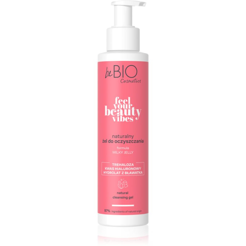 beBIO Feel Your Beauty Vibes čisticí krémový gel na obličej 150 ml