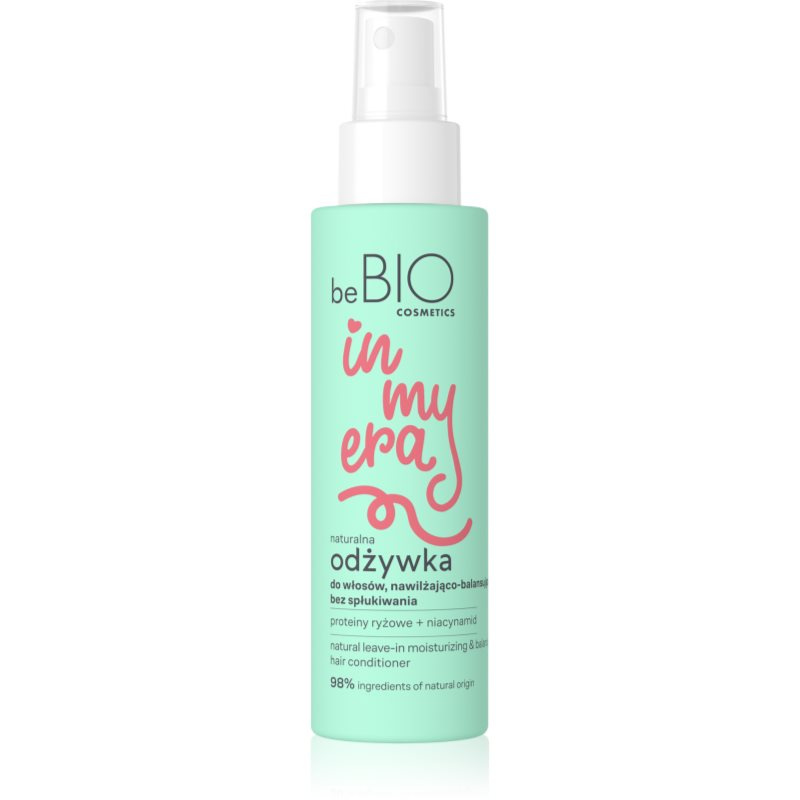 beBIO In My Era Natural Moisturizing & Balancing bezoplachový kondicionér ve spreji pro normální vlasy 100 ml