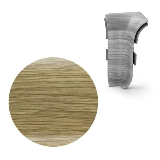 Vnitřní roh k soklu Naturel dub Canyon , PVC délka 0,5 cm, výška hrany 56 mm, NATNGTW77