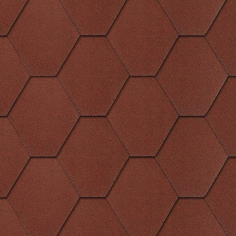 Šindel heksagonal červený 3 m2