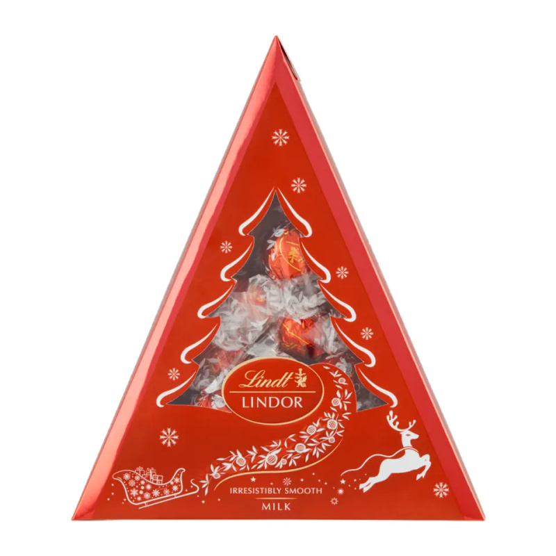 Lindor Xmass Tree - čokoládové pralinky, mléčné, 125 g
