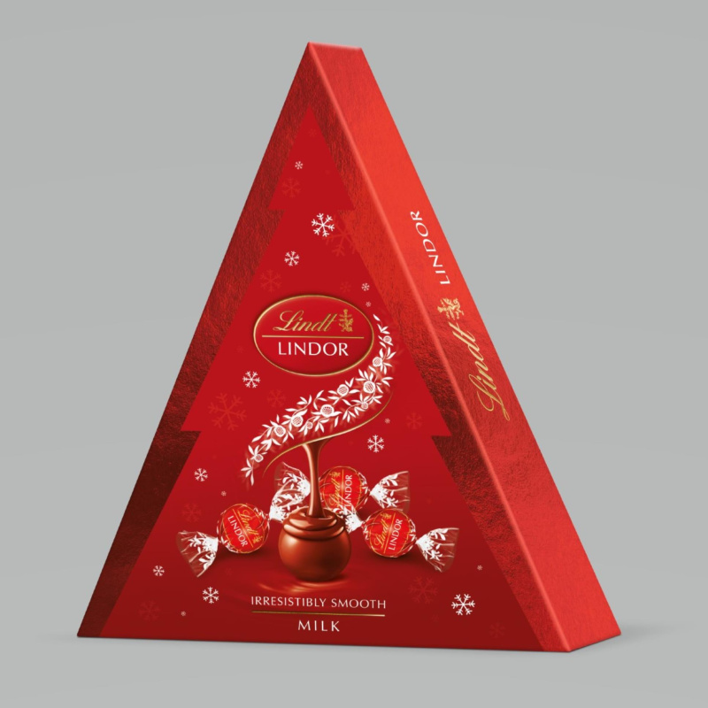 Lindor Xmass Tree - čokoládové pralinky, mléčné, 125 g