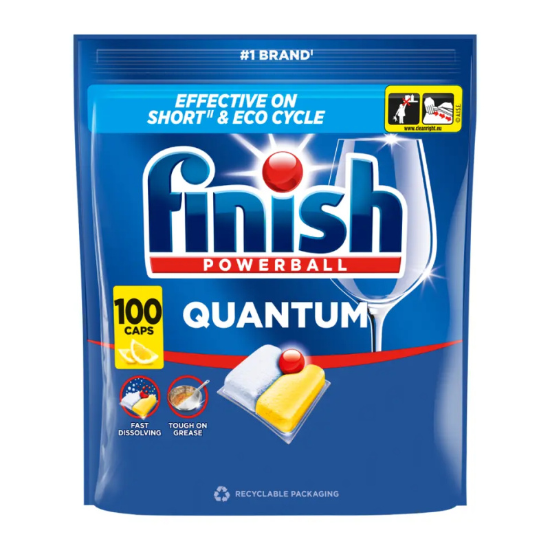 Finish Quantum All in 1 lemon sparkle 100 ks