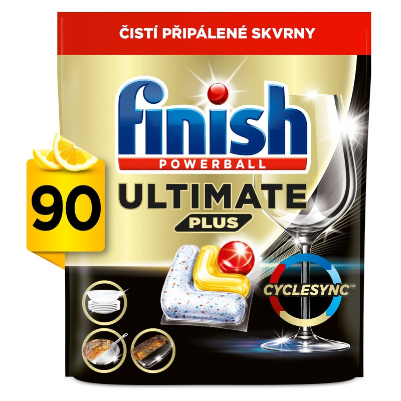 Finish Ultimate Plus All in 1 Lemon kapsle do myčky nádobí