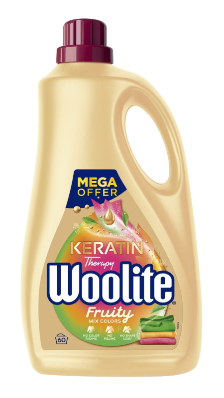 Woolite Keratin Therapy Color Fruity prací prostředek (3,6 l)