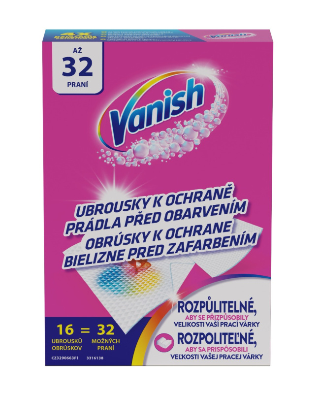 Vanish Color Protect ubrousky 16 ks