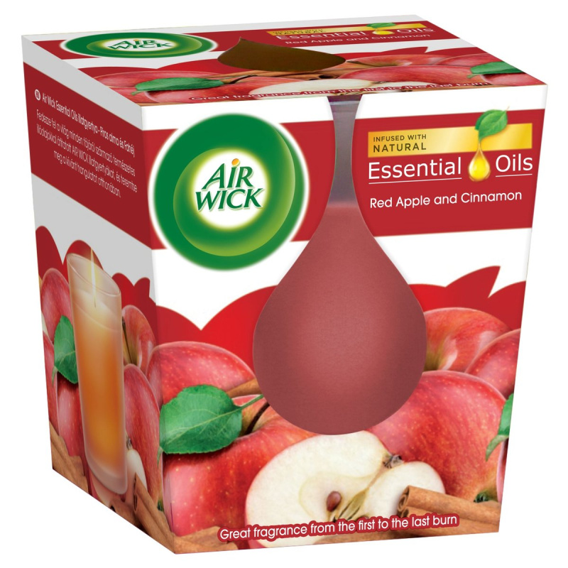Air Wick Vonná svíčka červené jablko a skořice