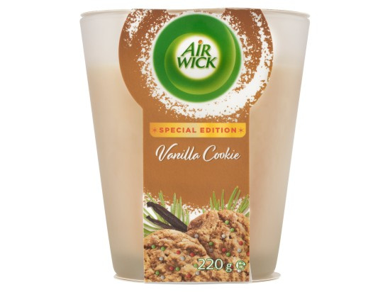 Air Wick Essential Oils Svíčka vanilkové cukroví 220g