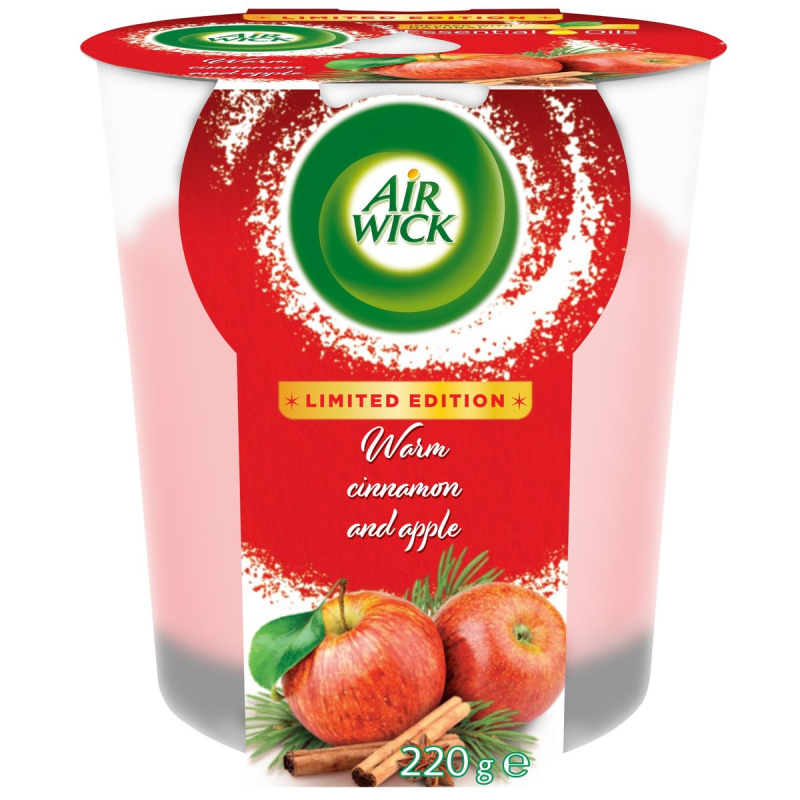 Air Wick Vonná svíčka jablko a skořice