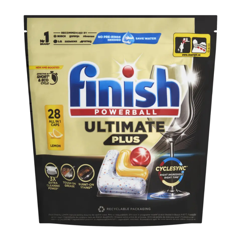 Finish Ultimate Plus All in 1 Lemon kapsle do myčky nádobí