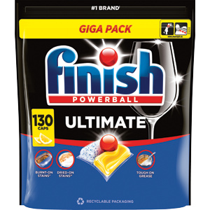 Finish Ultimate kapsle do myčky nádobí - Lemon 130 ks