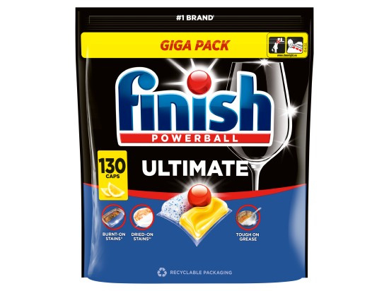 Finish Ultimate kapsle do myčky nádobí - Lemon 130 ks