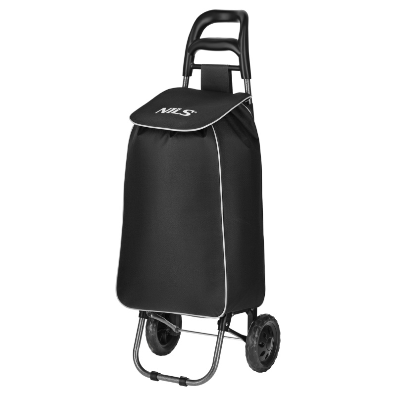NC17106 ČERNÁ NÁKUPNÍ TAŠKA NA KOLEČKÁCH 40L NILS