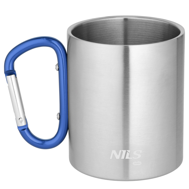 Bino Kempingový hrnek NILS Camp NC17110 s karau modrý 300 ml